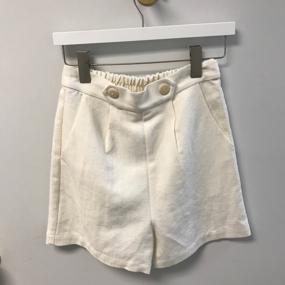 Corey Lynn Calter Shorts-Ivory